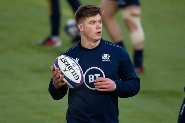 Huw Jones is back in the Scotland squad and keen to have 'another moment'. Picture: Craig Williamson/SNS