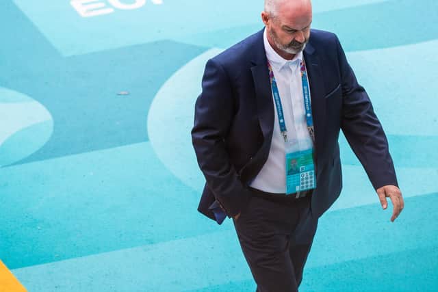 Steve Clarke is preparing Scotland to face England at Wembley.