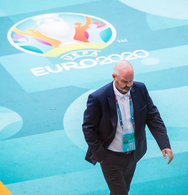 Steve Clarke is preparing Scotland to face England at Wembley.