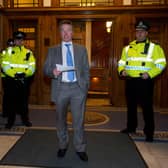 Rangers owner Craig Whyte makes a statement to the media on the day that Rangers serve notice of their intention to go into administration. Picture: SNS