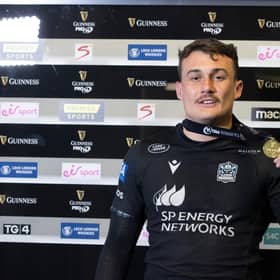 Cole Forbes impressed in Glasgow Warriors' win over Edinburgh. Picture: Craig Williamson/SNS