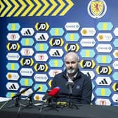Steve Clarke speaks to the media after his naming his latest Scotland squad.