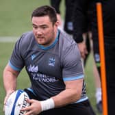 Zander Fagerson is looking forward to playing two consecutive Glasgow Warriors matches for the first time this season . (Photo by Ross MacDonald / SNS Group)