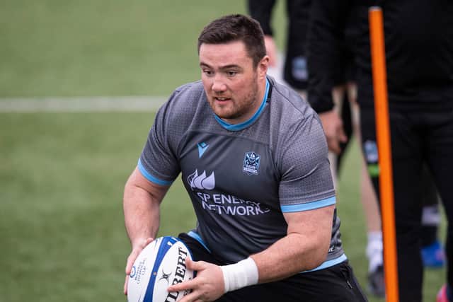 Zander Fagerson is looking forward to playing two consecutive Glasgow Warriors matches for the first time this season . (Photo by Ross MacDonald / SNS Group)