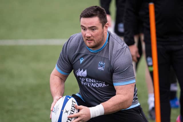 Zander Fagerson is looking forward to playing two consecutive Glasgow Warriors matches for the first time this season . (Photo by Ross MacDonald / SNS Group)