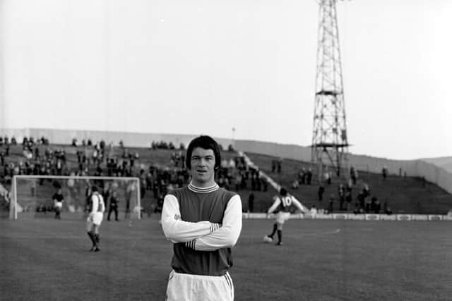 Jimmy O'Rourke at Easter Road before the Hibs v Dundee football game in August 1971 Picture: Stan Warburton
