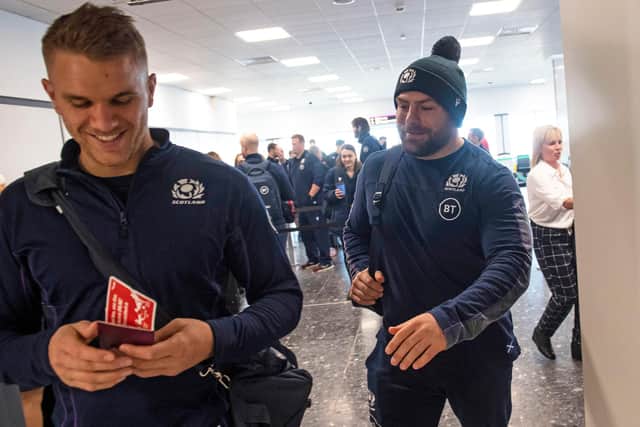 Scotland’s Chris Harris (left) and Rory Sutherland are in the Lions squad
