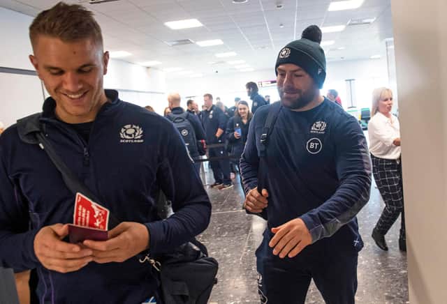 Scotland’s Chris Harris (left) and Rory Sutherland are in the Lions squad