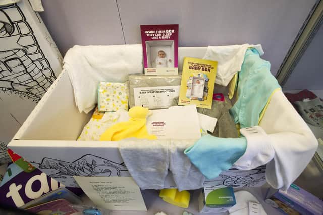 More than 200,000 Baby Boxes have been sent out to new parents in Scotland.