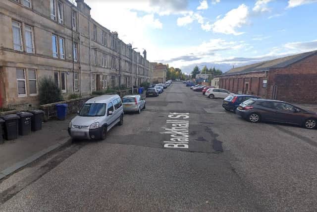 64-year-old Ann Walker was found dead at her flat 0/3, 20 Blackhall Street, Paisley on March 25 (Photo: Google Maps).
