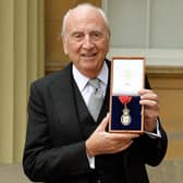 Lord Young of Graffham, David Young holds his insignia of member of the Order of the Companions of Honour after it was presented to him by the Prince of Wales in 2015 (Photo by John Stillwell - WPA Pool/Getty Images)