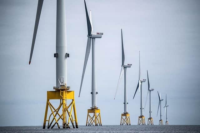 Wind turbines at the Seagreen Offshore Wind Farm off the coast of Montrose, Angus in the North Sea. Picture: Andy Buchanan/AFP via Getty Images