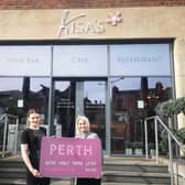 From left: Beth Leonard and Louise Walker at Perth restaurant Kisa’s, the top place for people to spend their Perth Gift Card, with 763 of the cards spent there in the last five years. Picture: contributed.