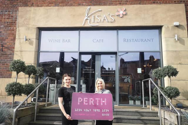 From left: Beth Leonard and Louise Walker at Perth restaurant Kisa’s, the top place for people to spend their Perth Gift Card, with 763 of the cards spent there in the last five years. Picture: contributed.