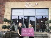 From left: Beth Leonard and Louise Walker at Perth restaurant Kisa’s, the top place for people to spend their Perth Gift Card, with 763 of the cards spent there in the last five years. Picture: contributed.