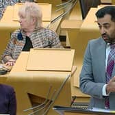 Humza Yousaf addresses the Scottish Parliament at First Minister's Questions