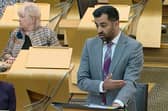 Humza Yousaf addresses the Scottish Parliament at First Minister's Questions