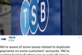 TSB has apologised and said it's working to fix the issue