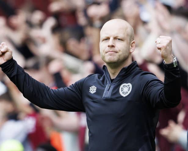 Steven Naismith remains the frontrunner to become the permanent Hearts manager despite the club holding talks with Marti Cifuentes. (Photo by Mark Scates / SNS Group)