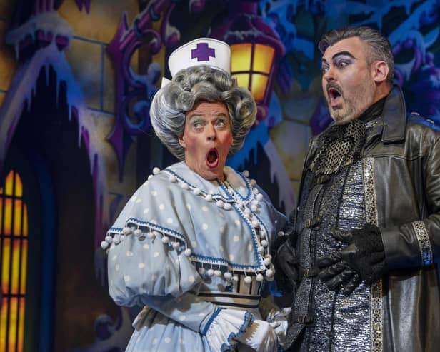 Allan Stewart and Grant Stott in Snow White PIC: Gary Cavanagh