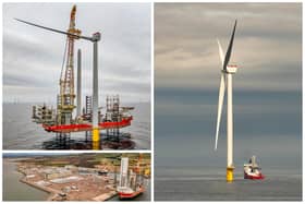 Ocean Winds has erected the first turbine at its Moray West offshore wind farm in the north-east of Scotland, with workers operating out of the Port of Nigg