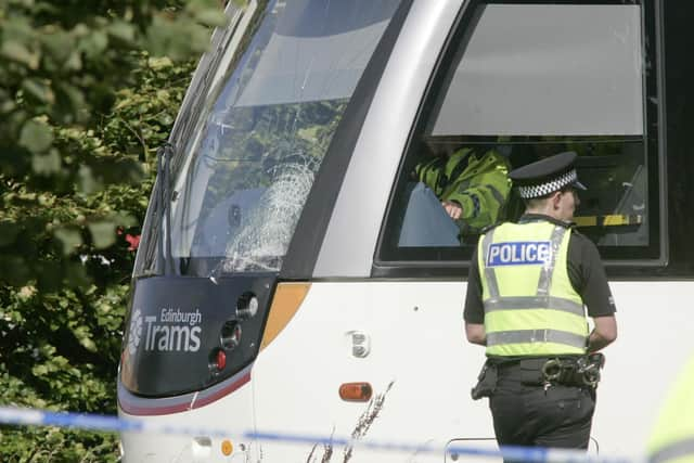 The incident happened between the Saughton and Balgreen tram stops. (Photo by Alistair Linford)