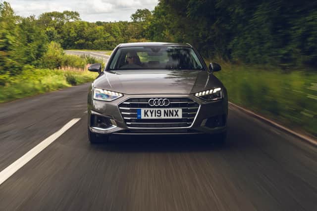 Like its rivals, the Audi's looks are sharp but understated