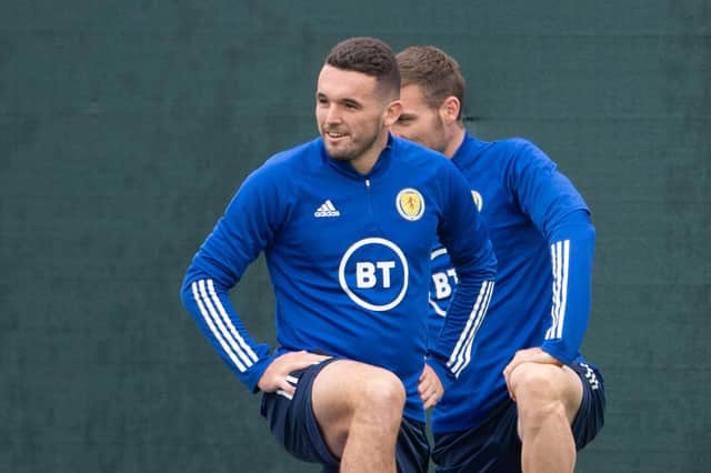 John McGinn has resumed Scotland training after missing the Denmark clash with Covid-19. (Photo by Paul Devlin / SNS Group)