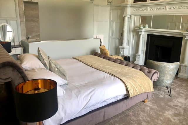 One of the bedrooms at Old Lodge, Malton, a traditional hotel with history at its core. Pic: Contributed