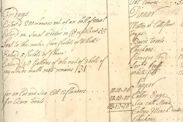 Volunteers are transcribing the 18th century diet book. Picture: Fife Cultural Trust