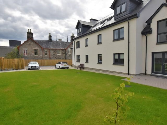 Communal lawn.