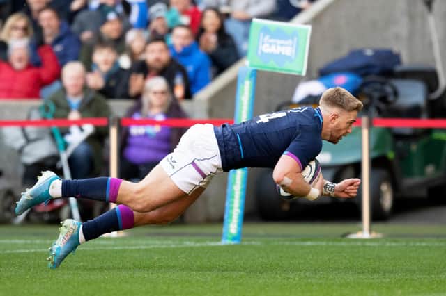 Kyle Steyn scored four tries for Scotland against Tonga.
