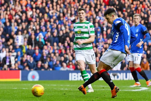 29/12/18 LADBROKES PREMIERSHIP
RANGERS v CELTIC
IBROX - GLASGOW
Ryan Jack scores to make it 1-0 to Rangers 
