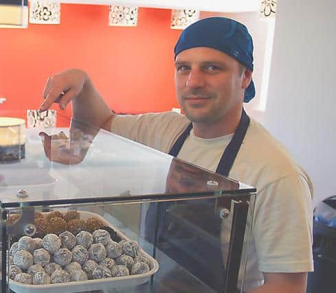 Chocolatier James Findlay's nearest bank is over 70 miles away.