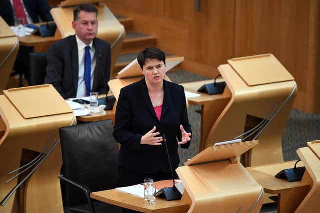 Ruth Davidson was the longest-serving Tory leader at Holyrood    Pic: Andy Buchanan/AFP via Getty Images