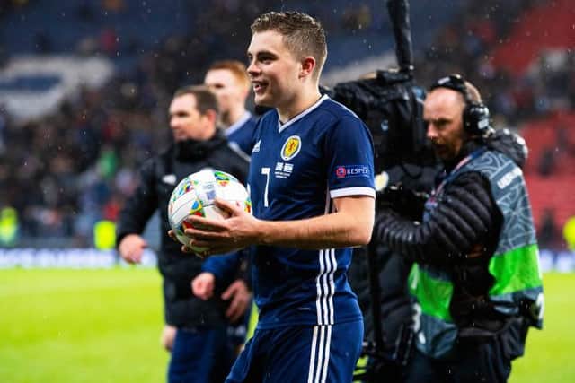 James Forrest claimed the match ball after a stunning performance two years ago. (SNS/Ross Parker)