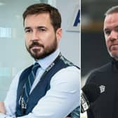 Martin Compston and Wayne Rooney are just two of the stars taking part at this year's Soccer Aid. Photo credit Charlotte Tattersall/Getty Images/BBC