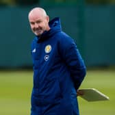 Scotland manager Steve Clarke during a Scotland training session at the Oriam on October 10, 2020. (Photo by Ross Parker / SNS Group)