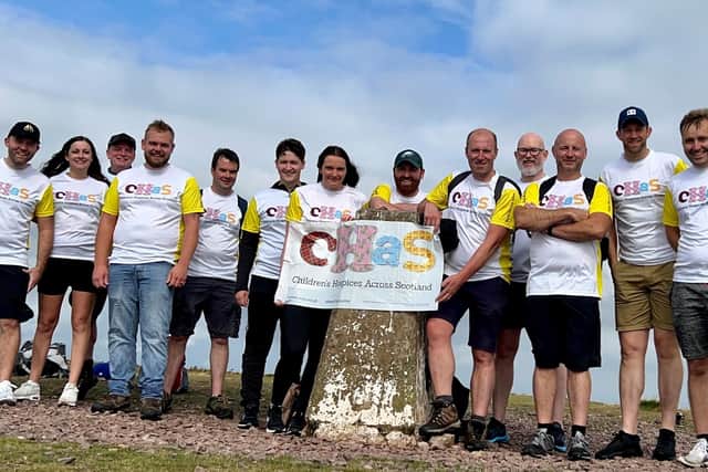 Weary and blistered but proud to raise more than £2,600 for CHAS, the Summers-Inman team complete their charity challenge