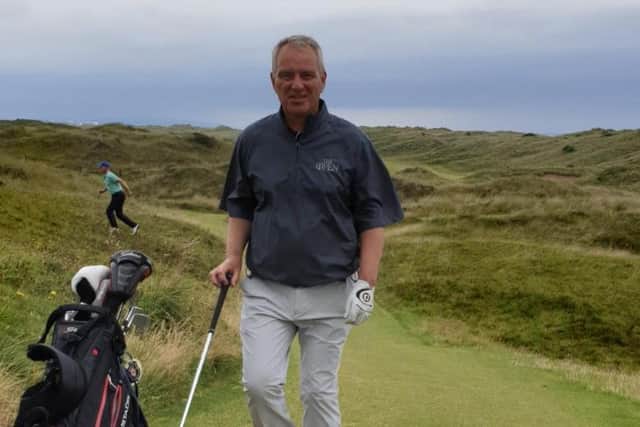 Duncan Weir out on the course at Royal Portrush, where the Open Championship returned in 2019.