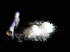 Mock-up picture of cocaine.