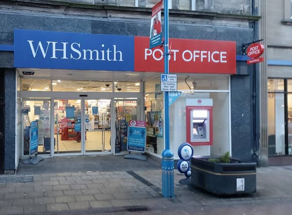 230-year-old WH Smith runs around 560 sites in the high street business, including this store in Dunfermline, Fife. Picture: Scott Reid