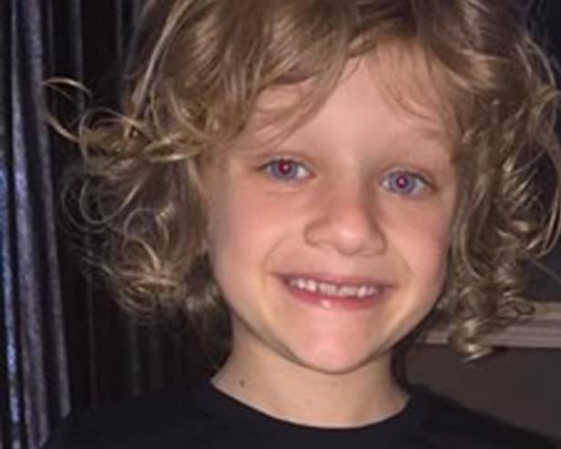 Jordan Banks, 9, from Blackpool, who died  after he was struck by lightning while taking part in a football coaching session on the Common Edge playing fields in Blackpool on May 11 (Photo: Lancashire Constabulary).