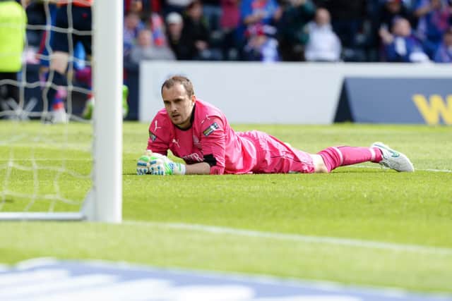 Dejection for Jamie MacDonald after conceding Inverness winner in 2015 Scottish Cup final (Pic Rob Casey/SNS Group)