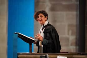 The Right Reverend Sally Foster-Fulton says closing church buildings is a 'painful' process that also provides 'a real opportunity to reimagine ourselves' (Picture: Jonathan Brady/pool/AFP via Getty Images)