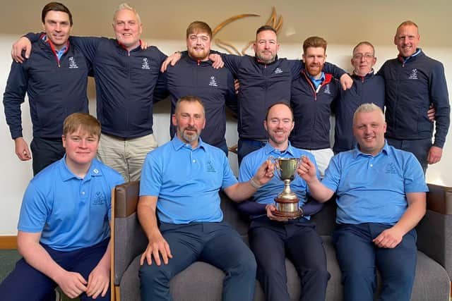 Craigielaw celebrate winning the East Lothian Winter League for the second season running. Picture: Craigielaw Golf Club