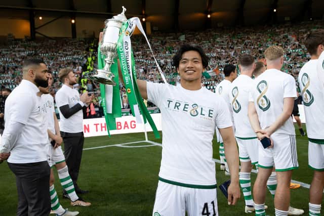 Celtic star Reo Hatate has admitted an ambition to play at a high level. (Photo by Craig Williamson / SNS Group)