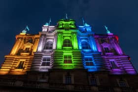 The traditional headquarters of the Bank of Scotland on The Mound, Edinburgh, and now home to the Scottish HQ for Lloyds Banking Group.