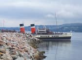 Waverley about to leave Dunoon for Rothesay on Friday. Picture: John Devlin