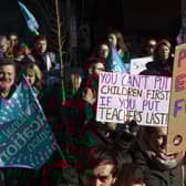 Teachers have completed the final action from a rolling 16 days of strikes. Picture: Jon Rigby
